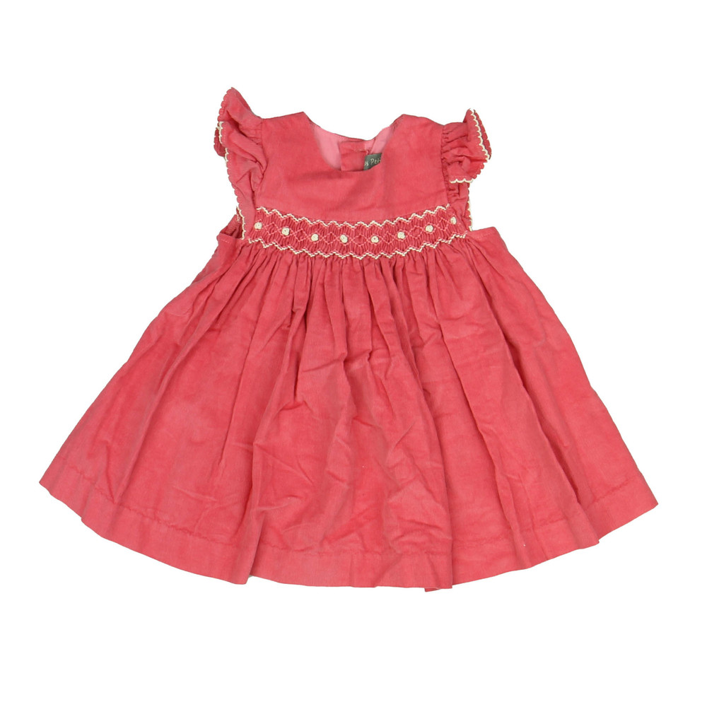 Les Petits Soleils Girls Pink Dress size: 3 Months